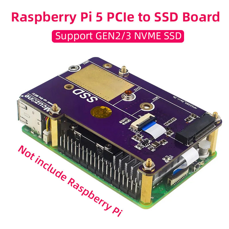 Pi 5 Case - Raspberry Pi 5 PCIe to M.2