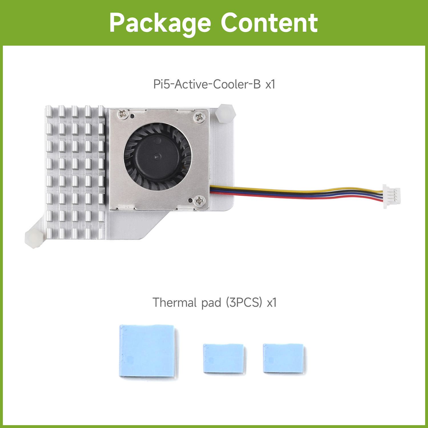Pi Cooler - Waveshare Active Cooler (B) for Raspberry