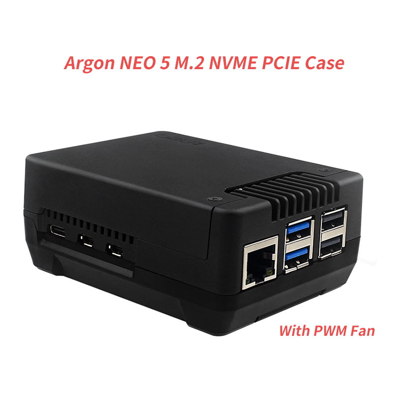 Argon NEO 5 M.2 NVME PCIE Case - огляд і ціна Pi Power Supply
