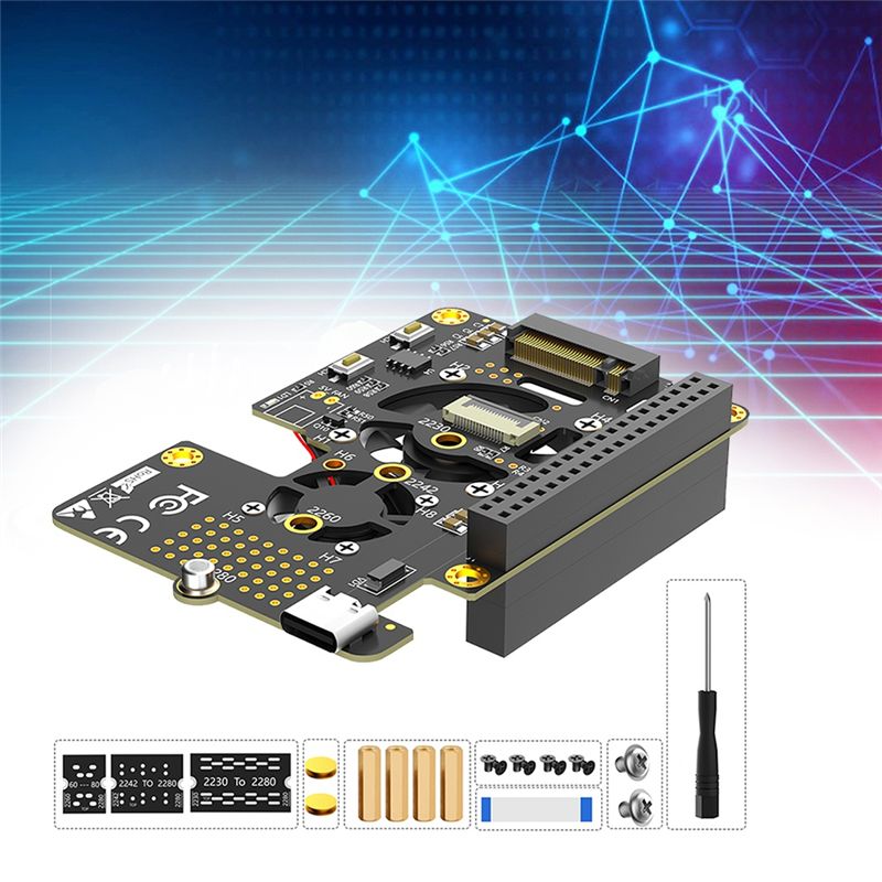For Raspberry Pi 5 Pcie To M.2 - огляд і ціна Pi 5 Case