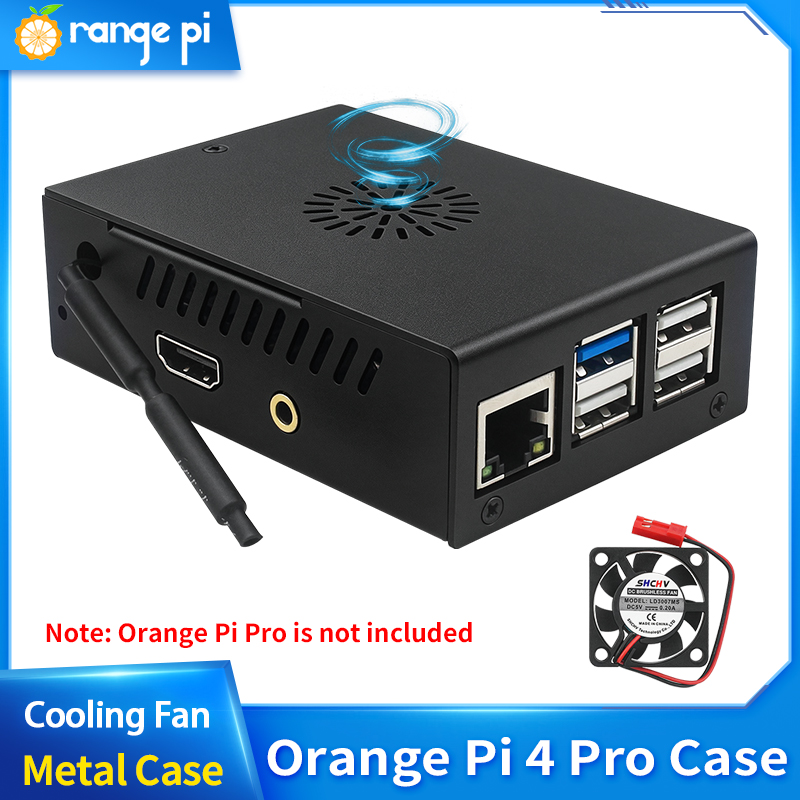 Orange Pi 4 Pro Metal Case Bla - огляд і ціна Pi 4 Case