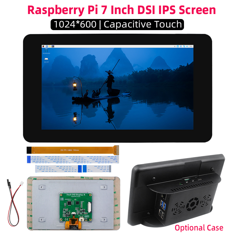 Raspberry Pi 7 Inch DSI 1024*6 - огляд і ціна Pi 5 Case
