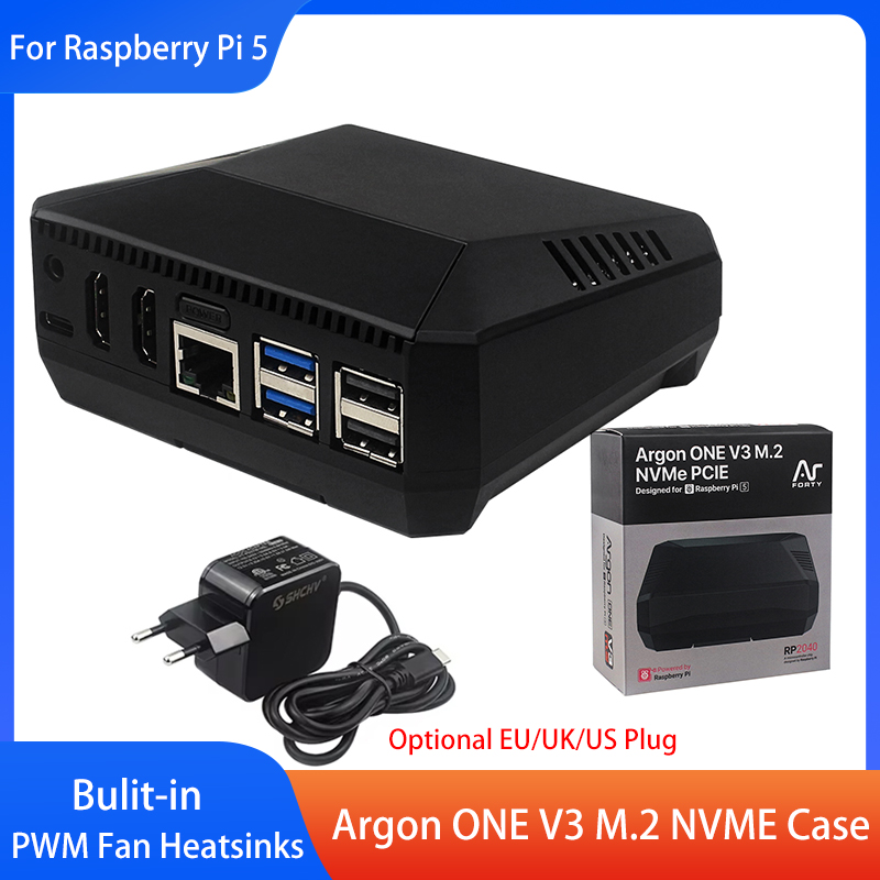 Argon ONE V3 M.2 NVME Case Alu - огляд і ціна Pi 5 Case