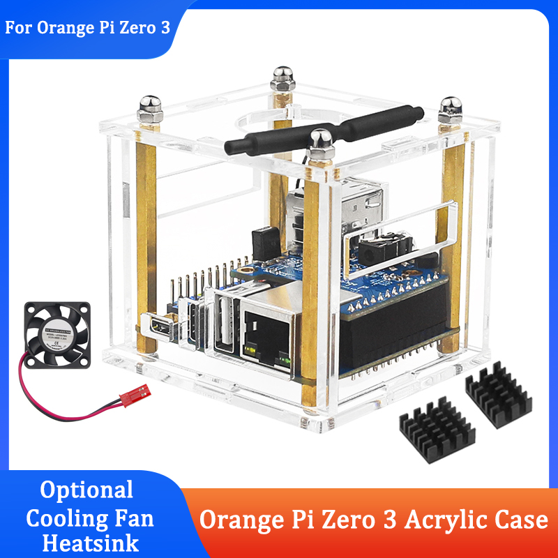 Orange Pi Zero 3 Acrylic Case  - огляд і ціна Pi Power Supply
