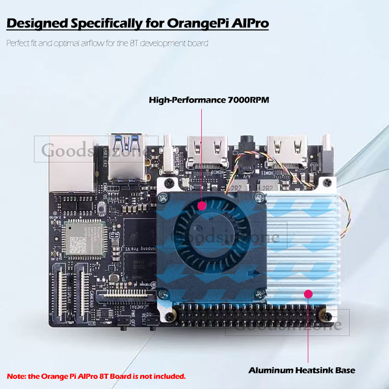 Cooling Fan with Heatsink Base - огляд і ціна Pi Power Supply