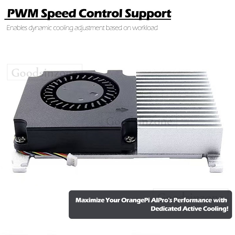 Cooling Fan with Heatsink Base - огляд і ціна Pi Power Supply