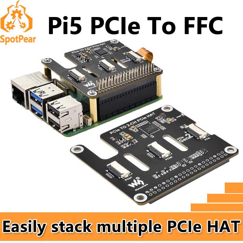Raspberry Pi 5 PCIe to 2-CH PC - огляд і ціна Pi Cooler