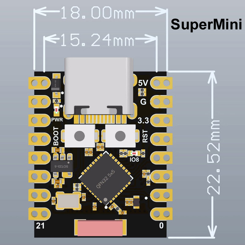 For ESP32-S3 Supermini Pro MIN - огляд і ціна Arduino Kit