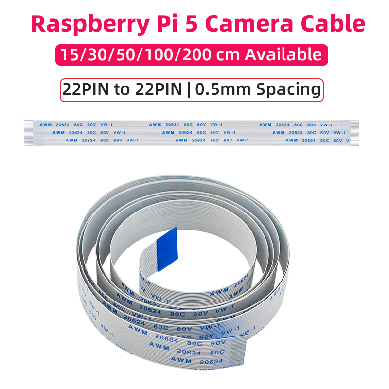 Raspberry Pi 5 Camera Cable 22 - огляд і ціна Pi Camera Cable