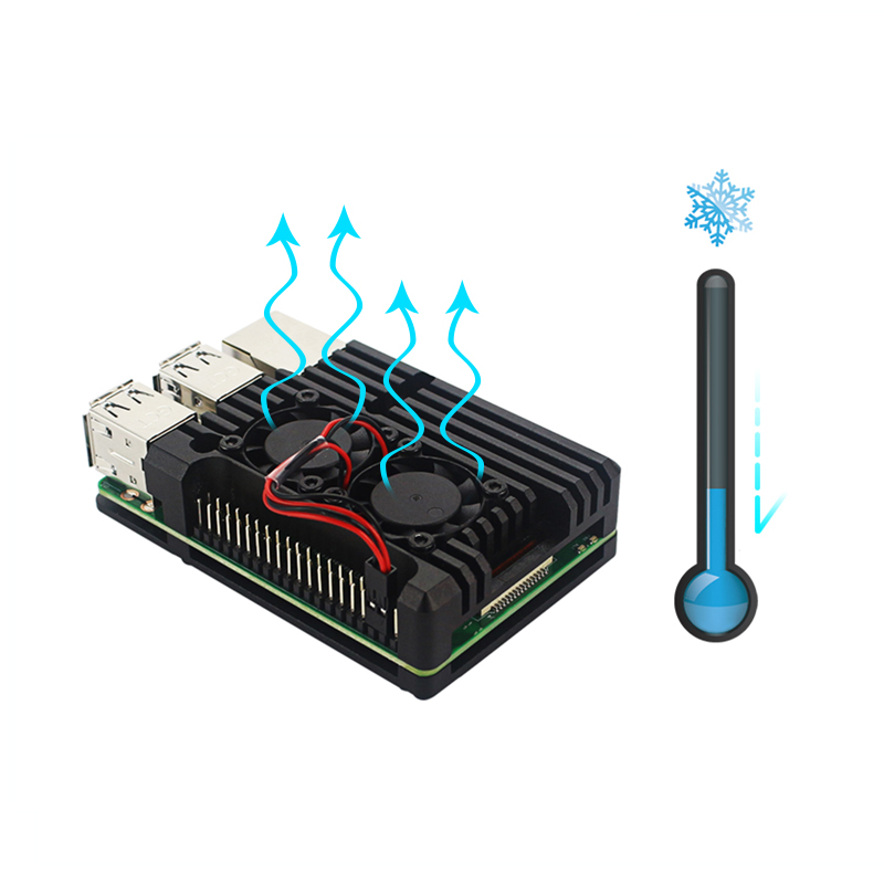 Raspberry Pi 3B+ 3B Aluminum C - огляд і ціна Pi Cooler